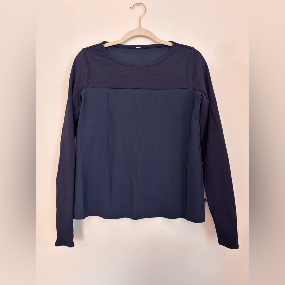 Lululemon Athletica Deep Blue Long Sleeve Top
